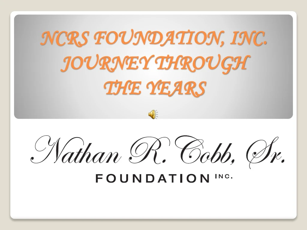 ncrs foundation inc journey through the years