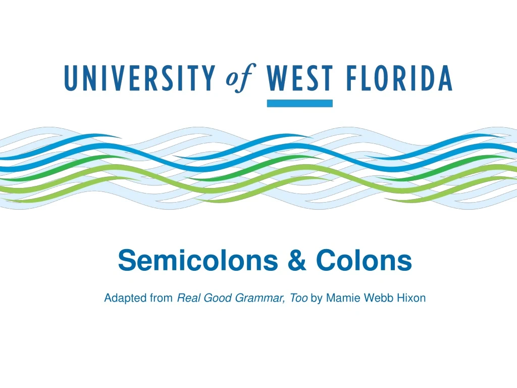 semicolons colons