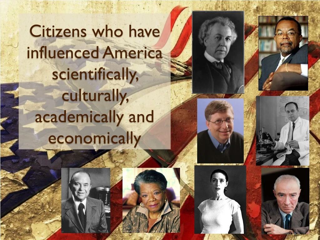 citizens who have influenced america