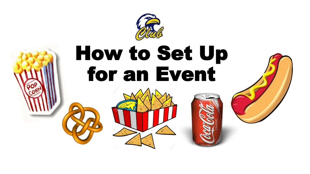 how to set up for an event