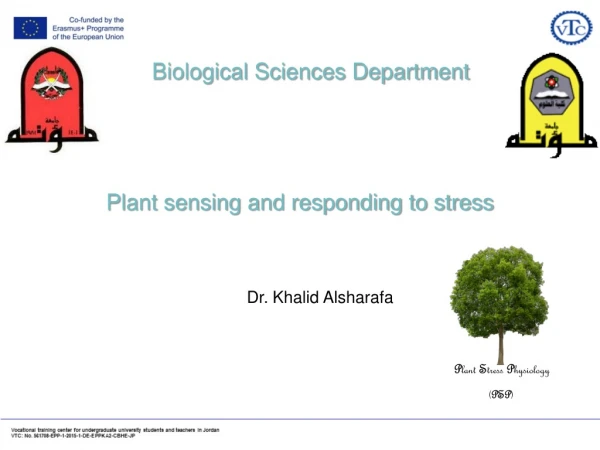 Plant sensing and responding to stress