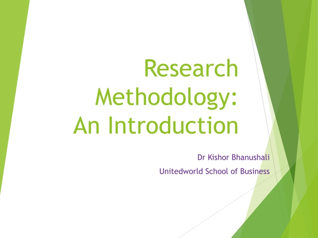 research methodology an introduction