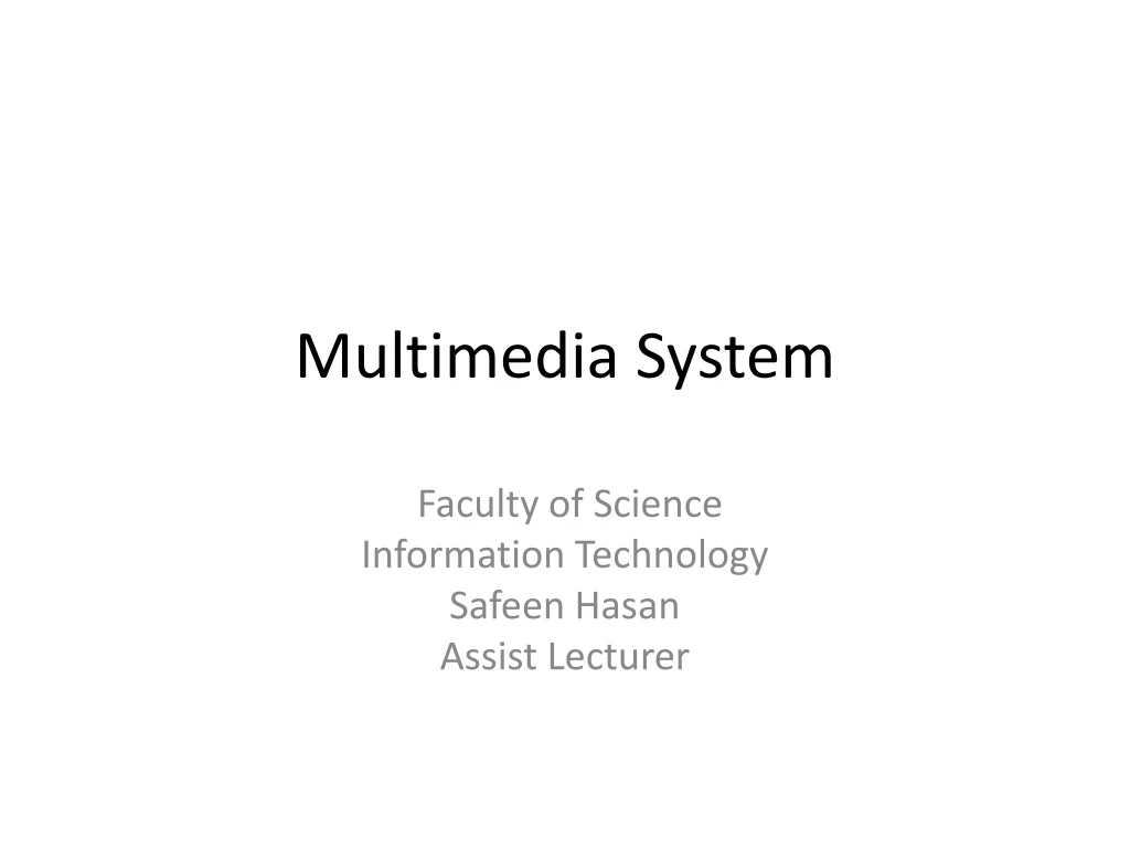 multimedia system