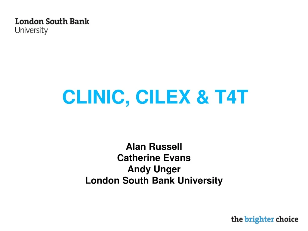 clinic cilex t4t