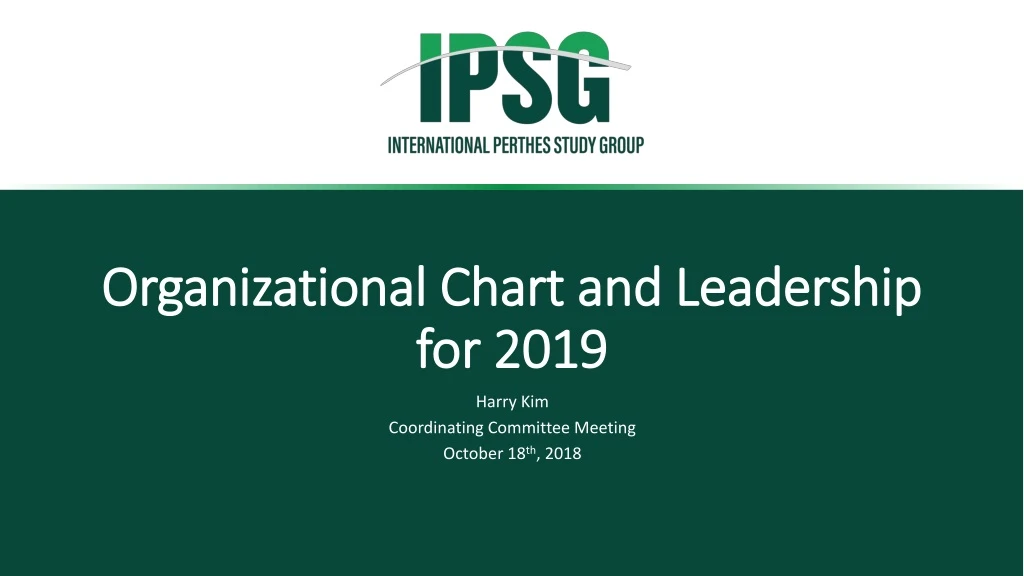 organizational chart and leadership for 2019