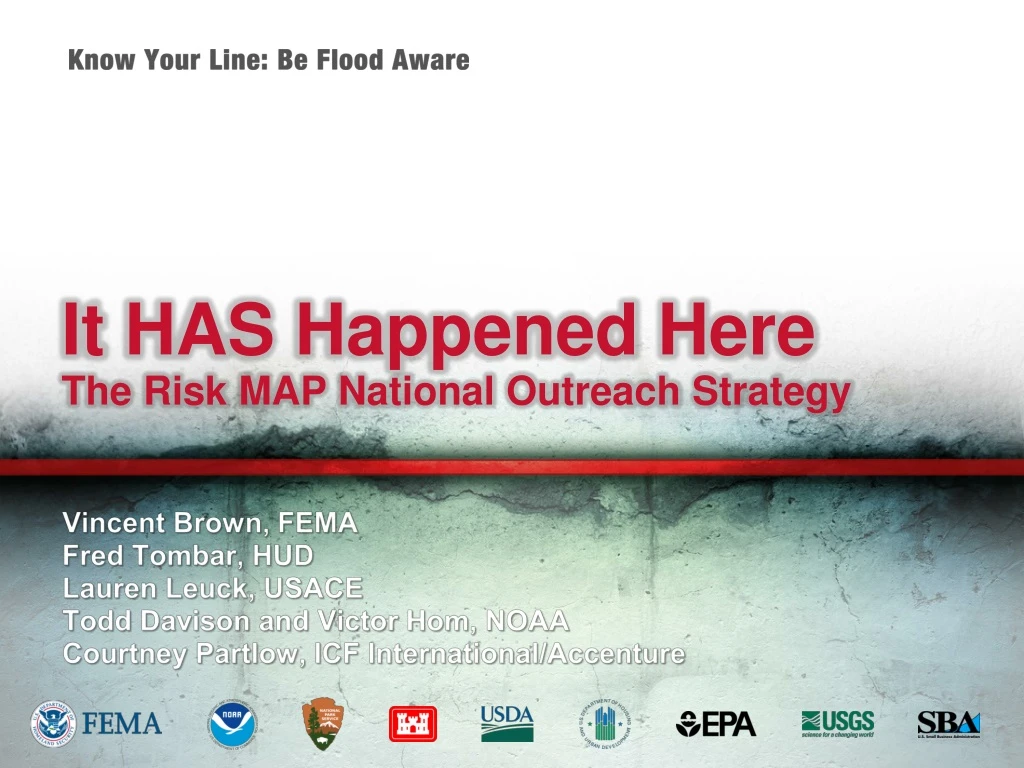 it has happened here the risk map national outreach strategy