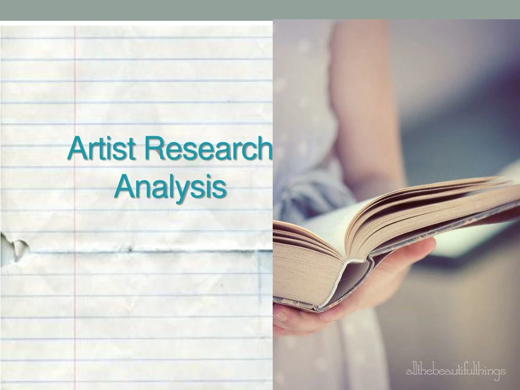 artist research analysis