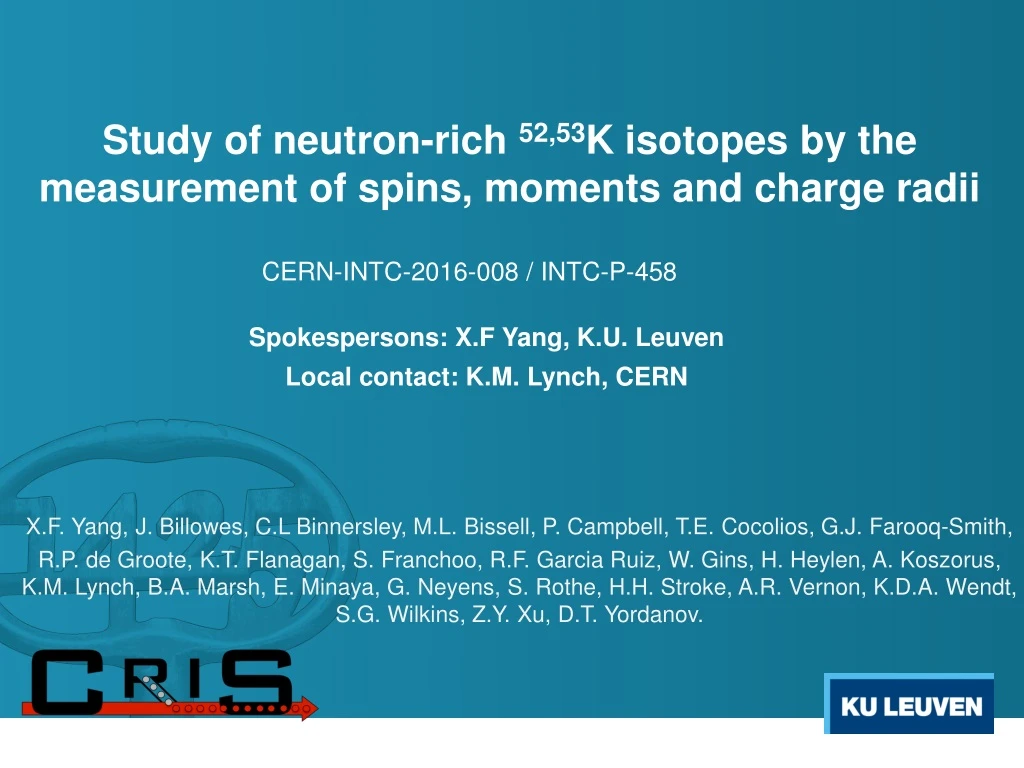 study of neutron rich 52 53 k isotopes