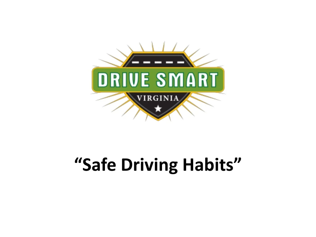 safe driving habits