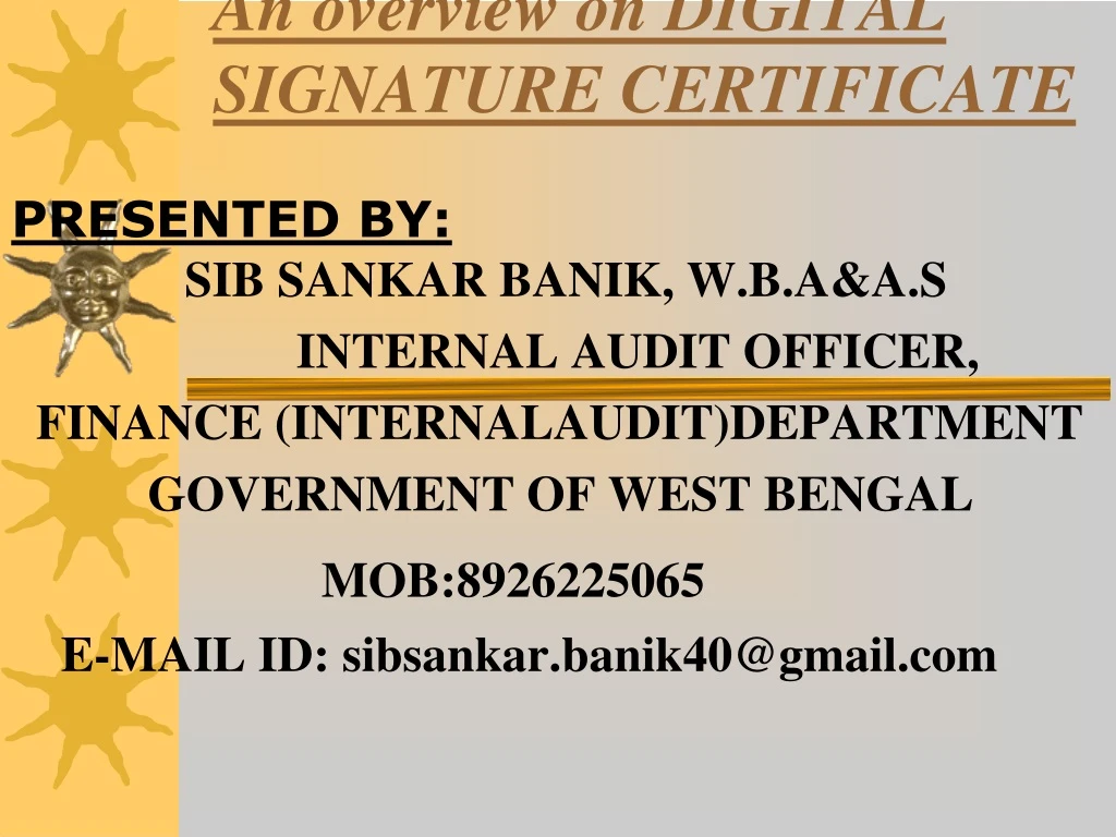 an overview on digital signature certificate