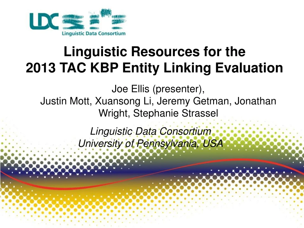 linguistic resources for the 2013 tac kbp entity