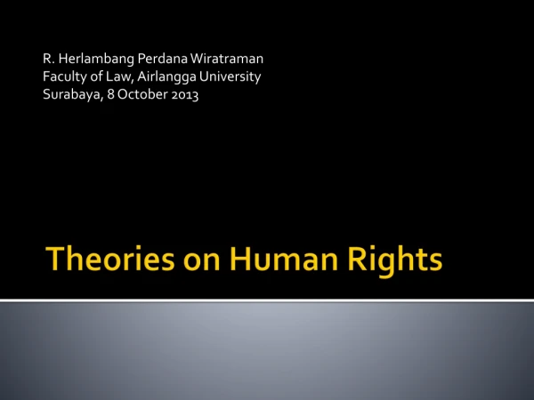 Theories on Human Rights