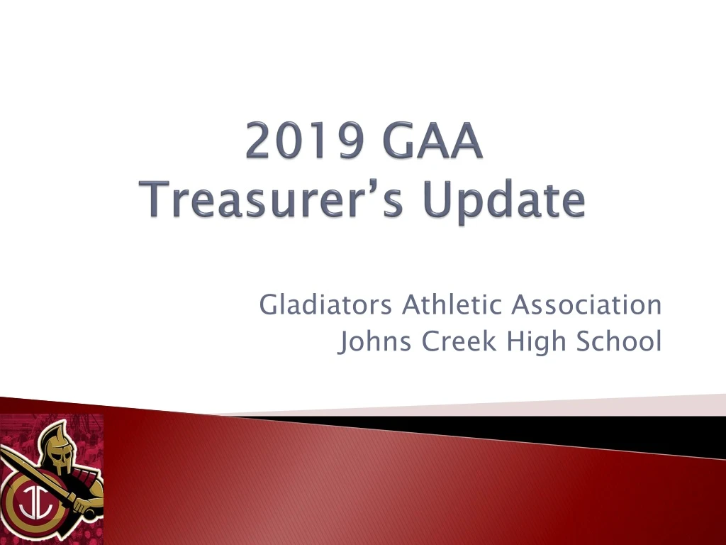 2019 gaa treasurer s update