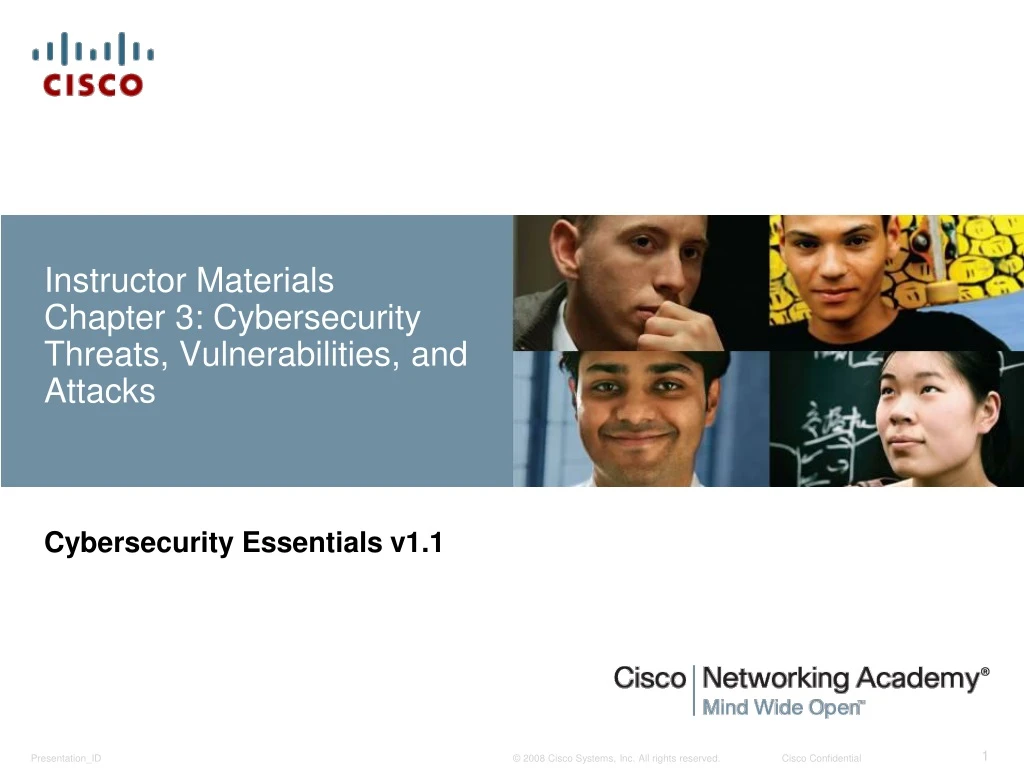 instructor materials chapter 3 cybersecurity threats vulnerabilities and attacks