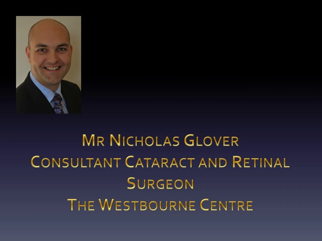 mr nicholas glover consultant cataract
