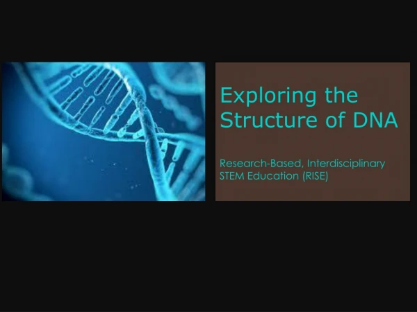Exploring the Structure of DNA Research-Based, Interdisciplinary STEM Education (RISE)