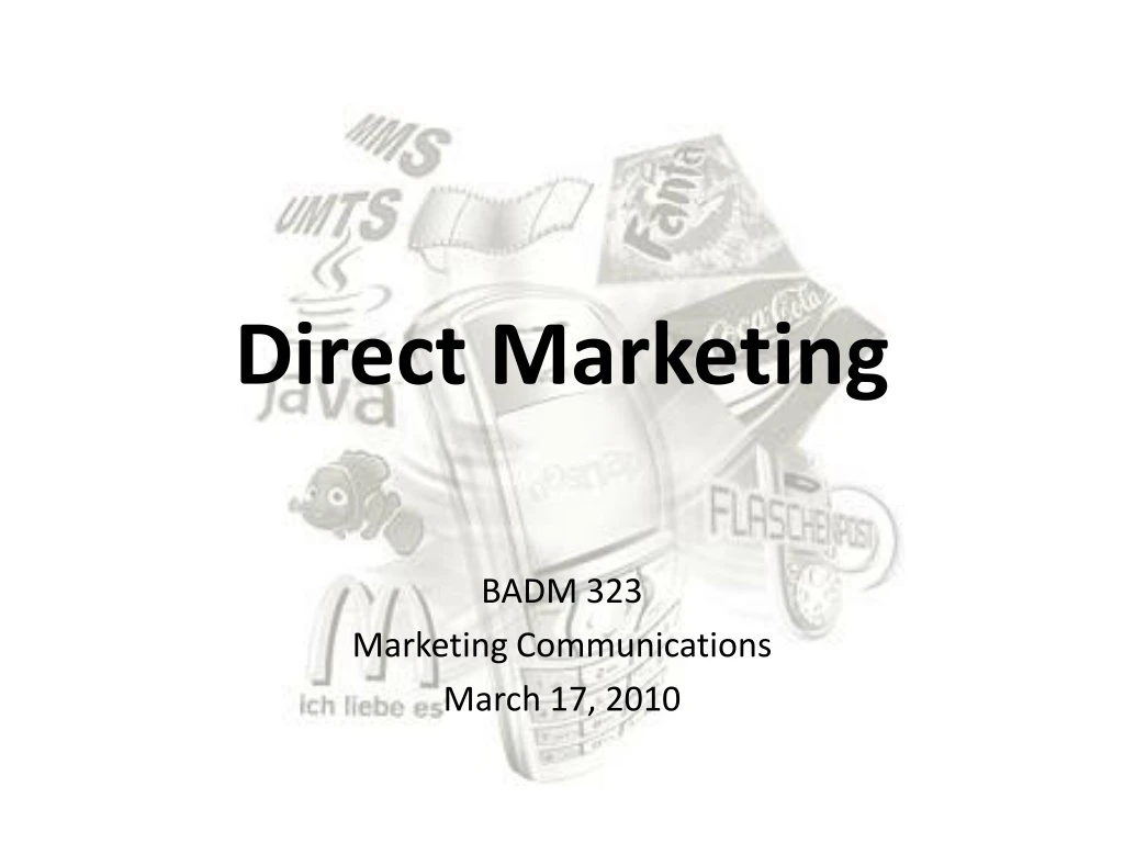 direct marketing
