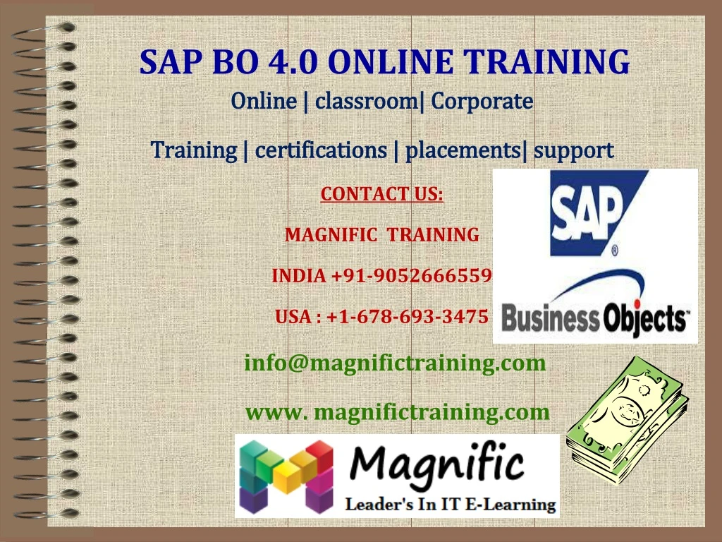 sap bo 4 0 online training