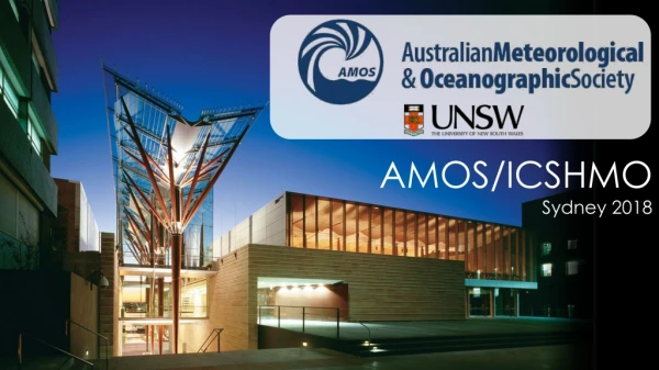 AMOS/ICSHMO Sydney 2018