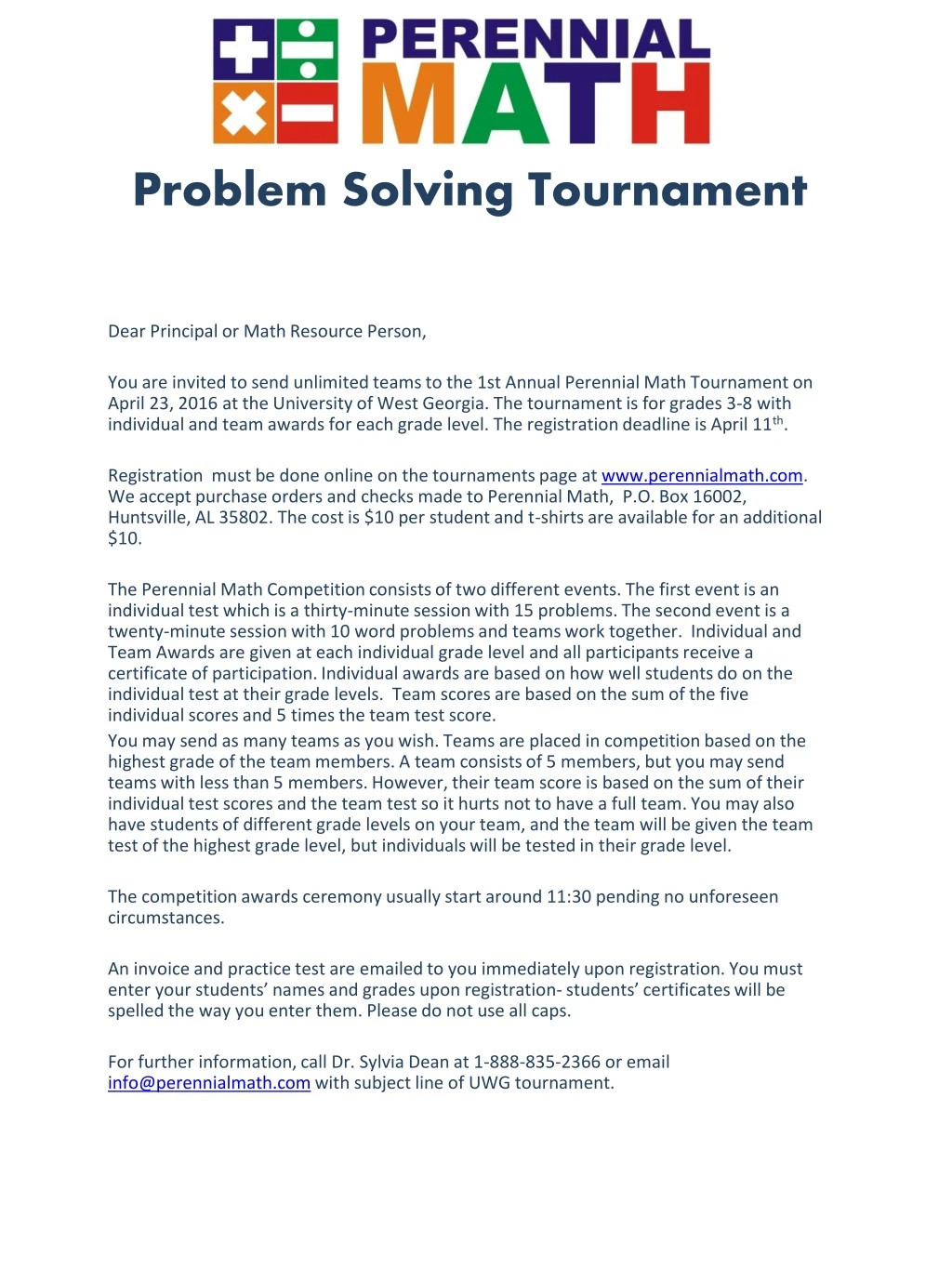 problem solving tournament