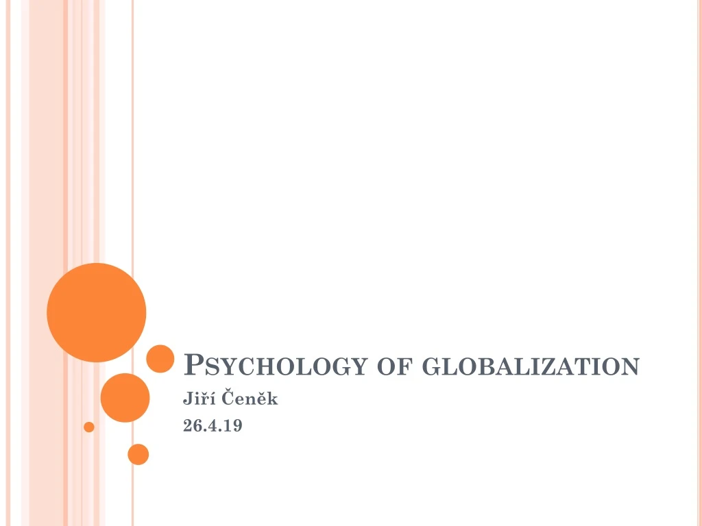 psychology of globalization