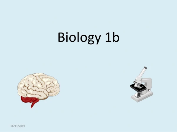 Biology 1b