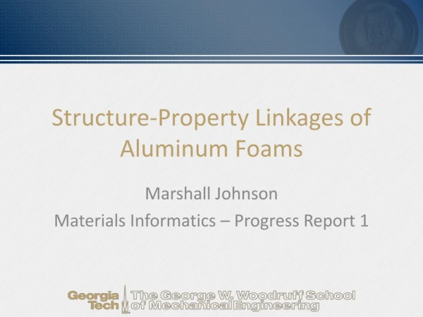 Structure-Property Linkages of Aluminum Foams