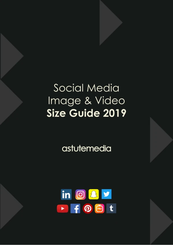 Social Media Image &amp; Video Size Guide 2019