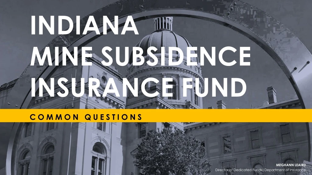 indiana mine subsidence insurance fund