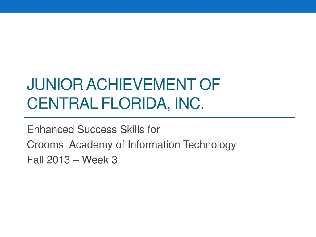 junior achievement of central florida inc