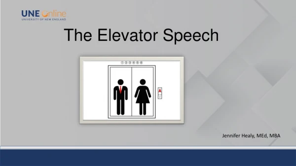 The Elevator Speech