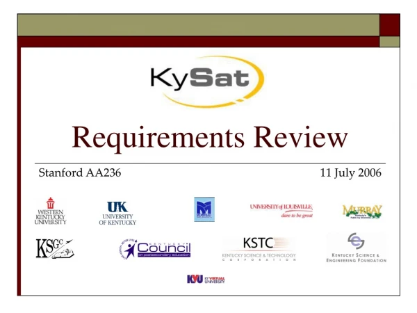Requirements Review