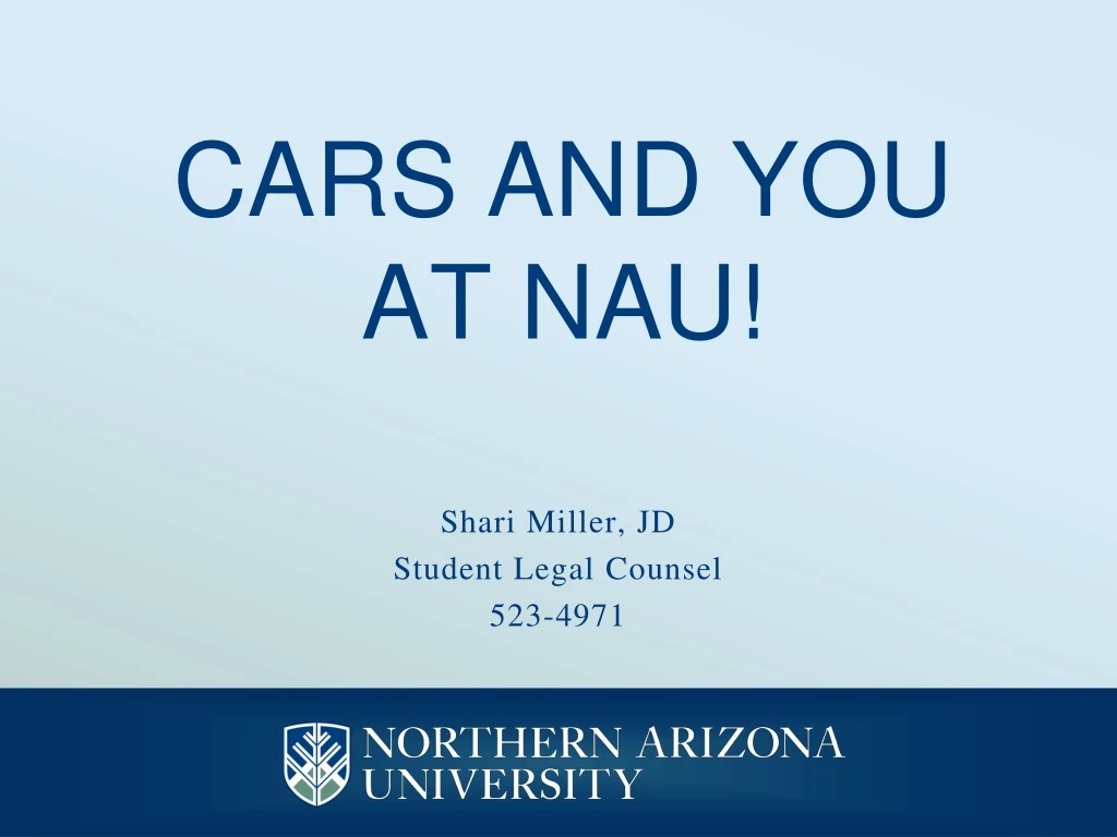 cars and you at nau