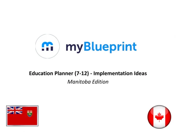Education Planner (7-12) - Implementation Ideas Manitoba Edition