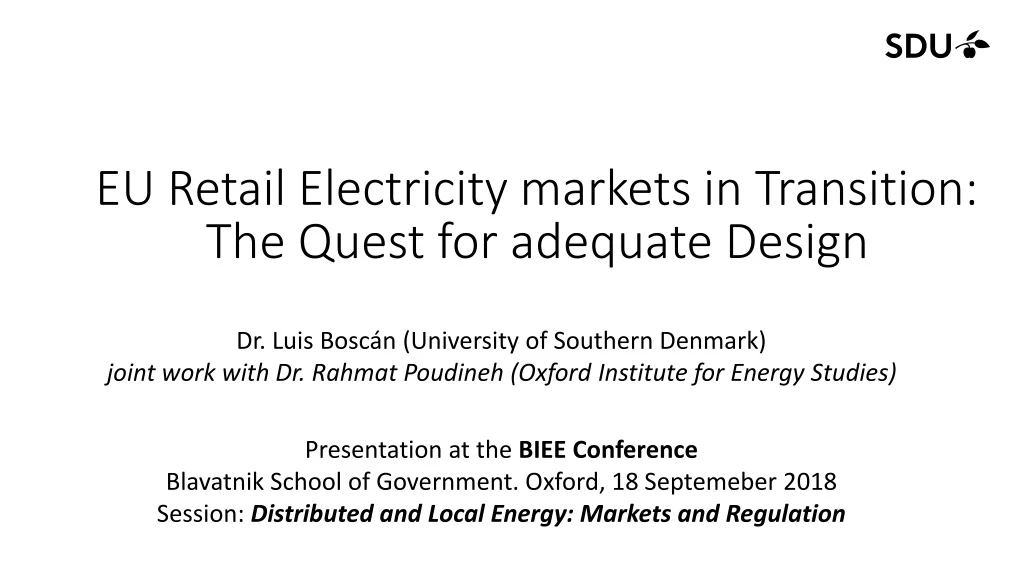 eu retail electricity markets in transition the quest for adequate design