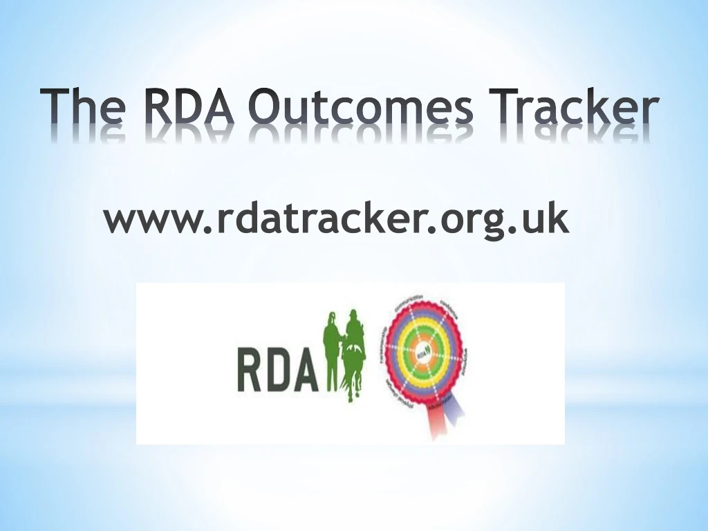 the rda outcomes tracker