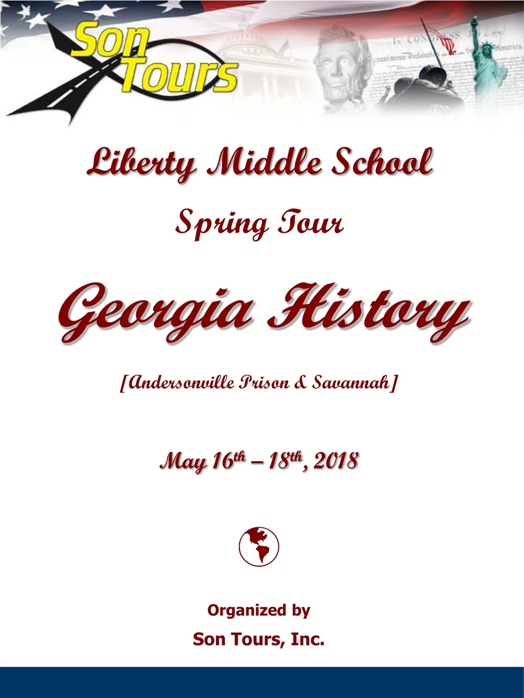 liberty middle school spring tour georgia history
