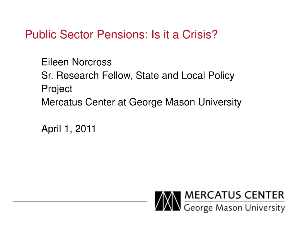 public sector pensions is it a crisis