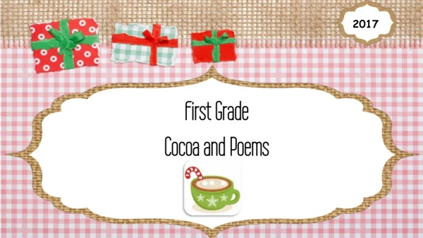 First Grade Cocoa and Poems