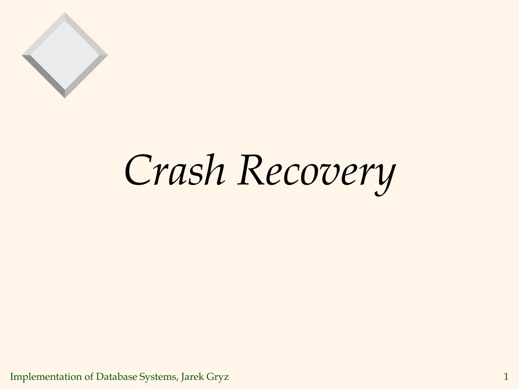 crash recovery