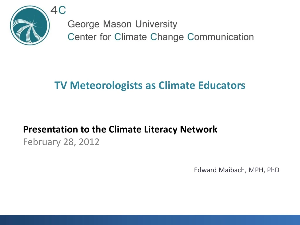 tv meteorologists as climate educators
