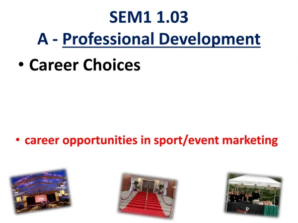 SEM1 1.03 A - Professional Development