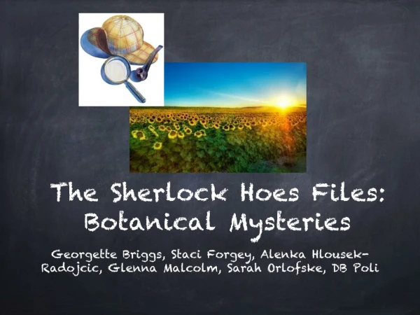 The Sherlock Hoes Files: Botanical Mysteries