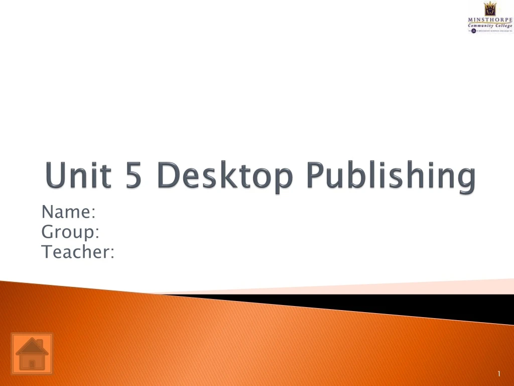 unit 5 desktop publishing