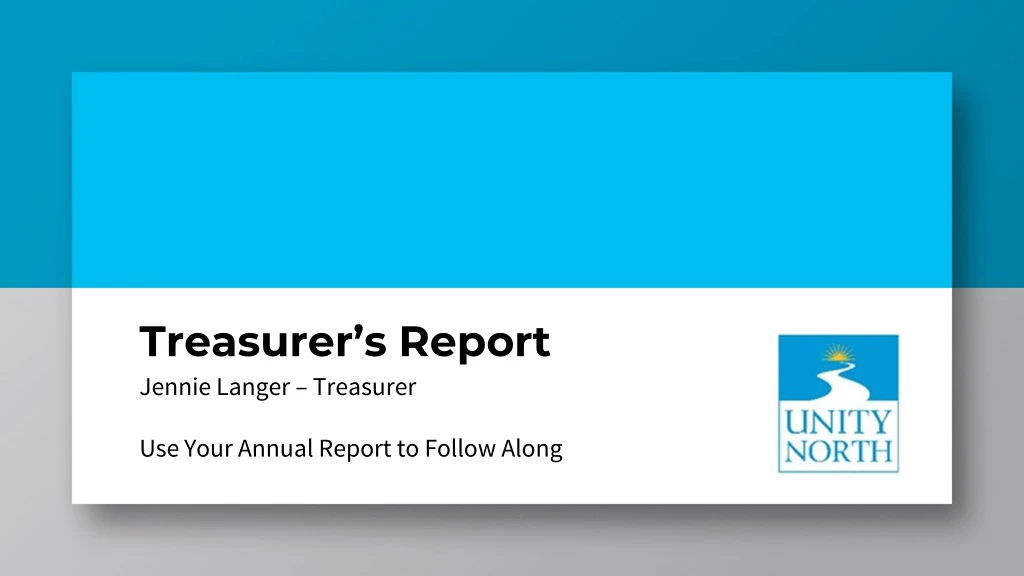 treasurer s report