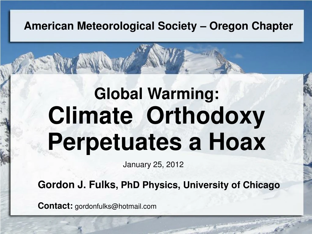 american meteorological society oregon chapter