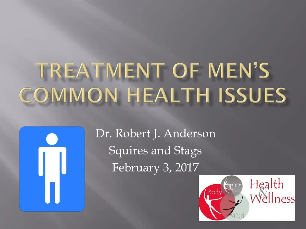 treatment of men s common health issues