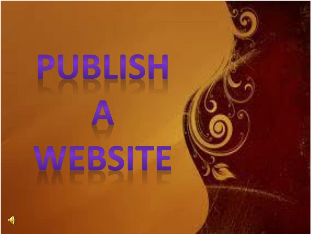 publish a website