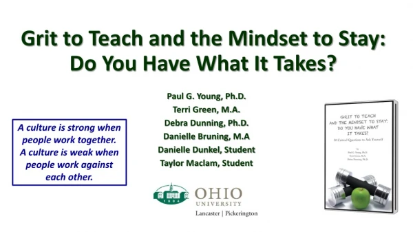 Grit to Teach and the Mindset to Stay: Do You Have What It Takes?