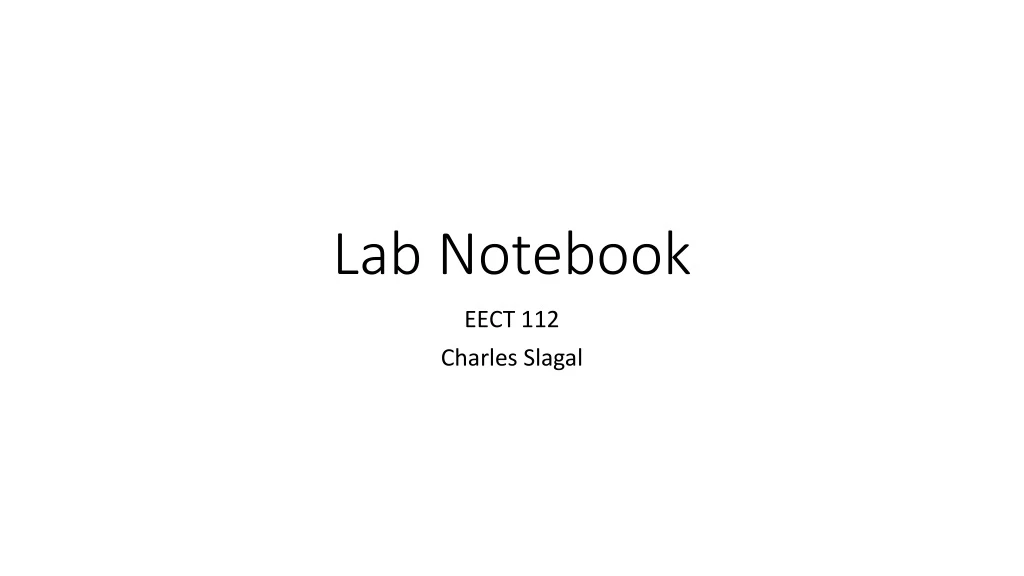 lab notebook